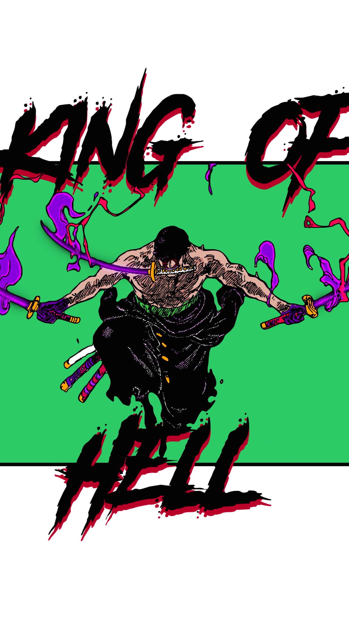 Zoro King of Hell Wallpapers