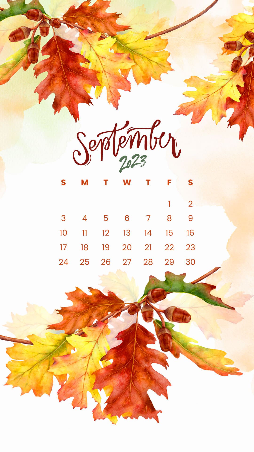2023 September Calendar Wallpapers