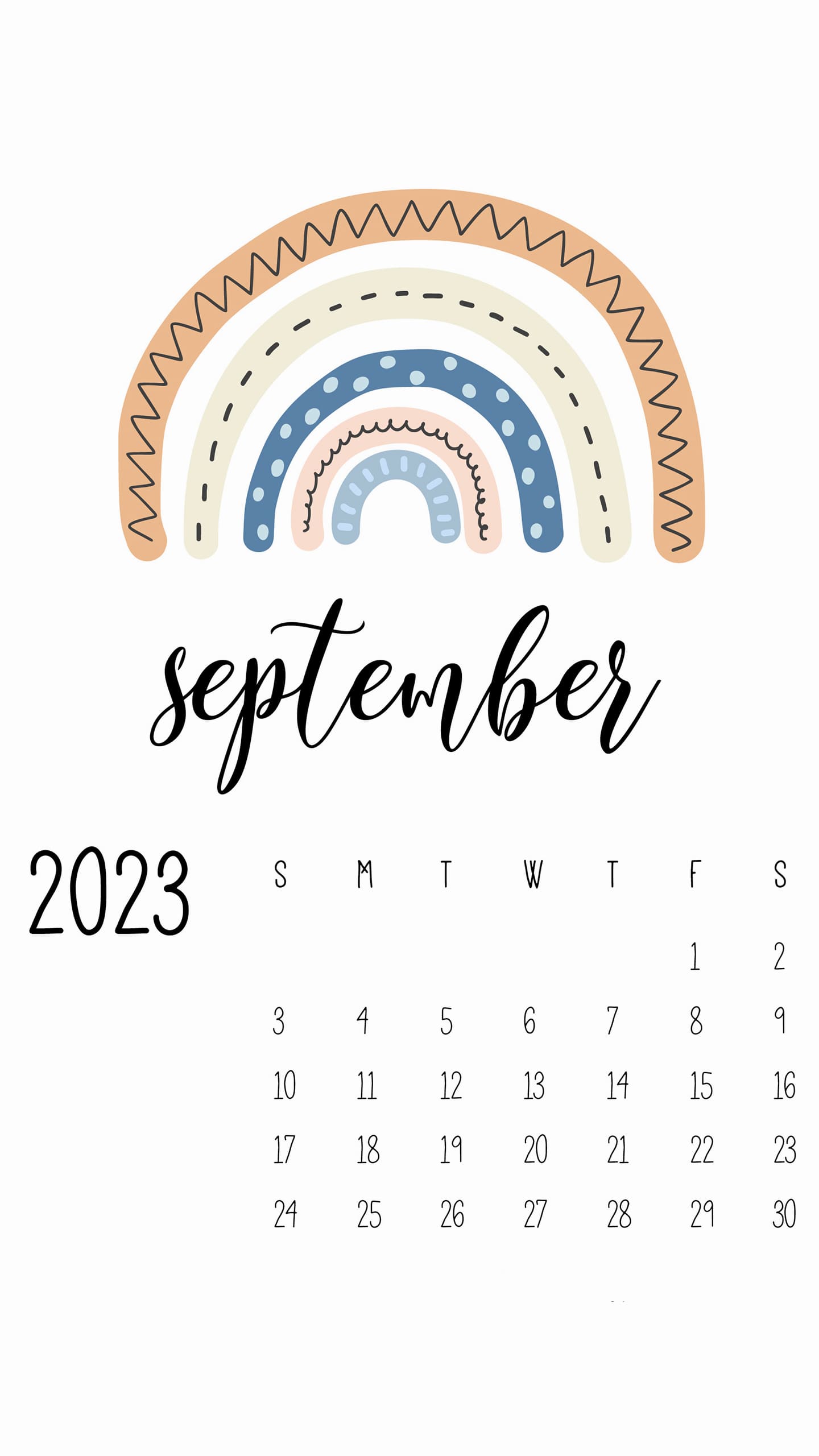 2023 September Calendar Wallpapers