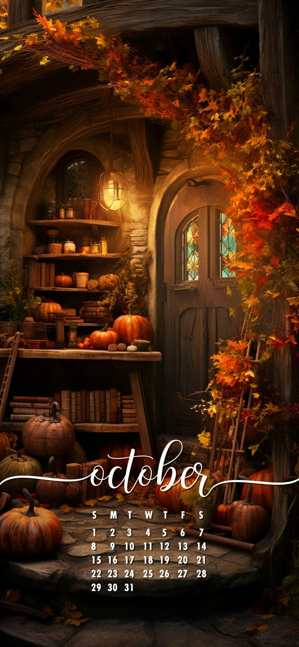 October Calendar 2023 Wallpapers