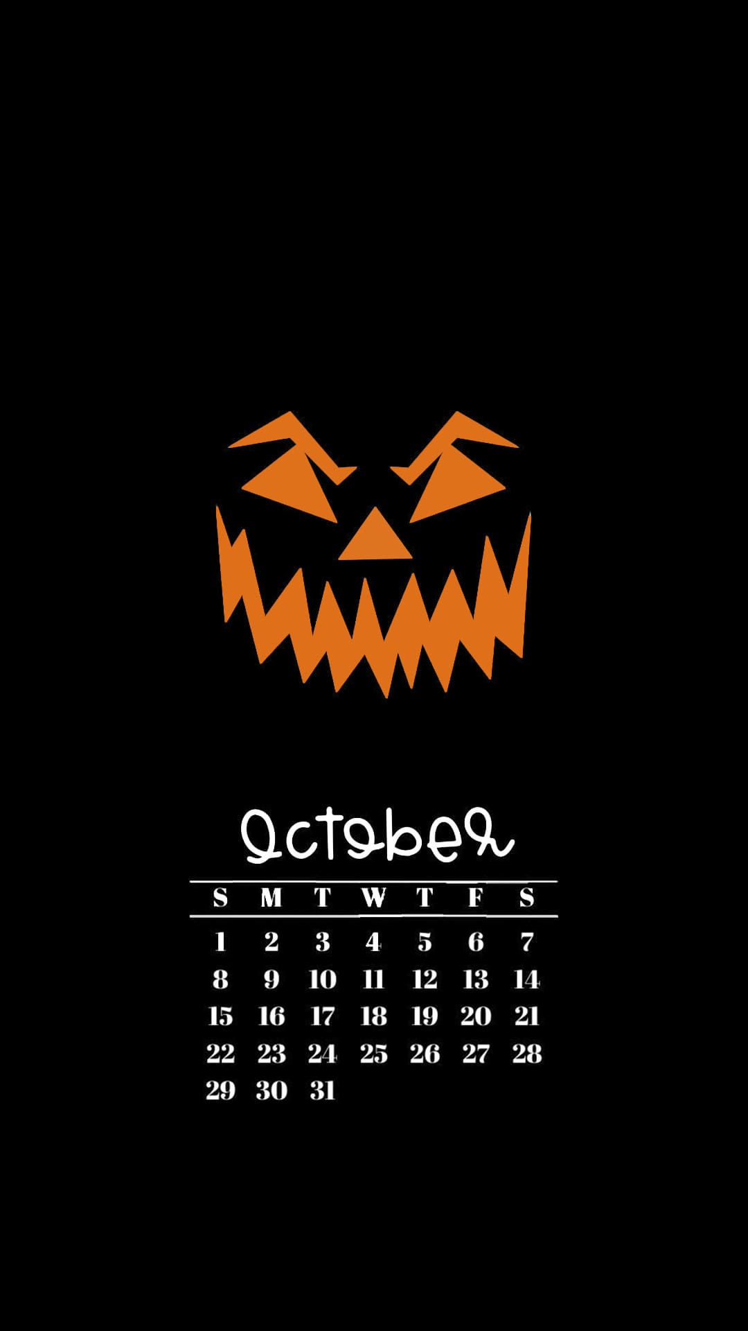 October Calendar 2023 Wallpapers
