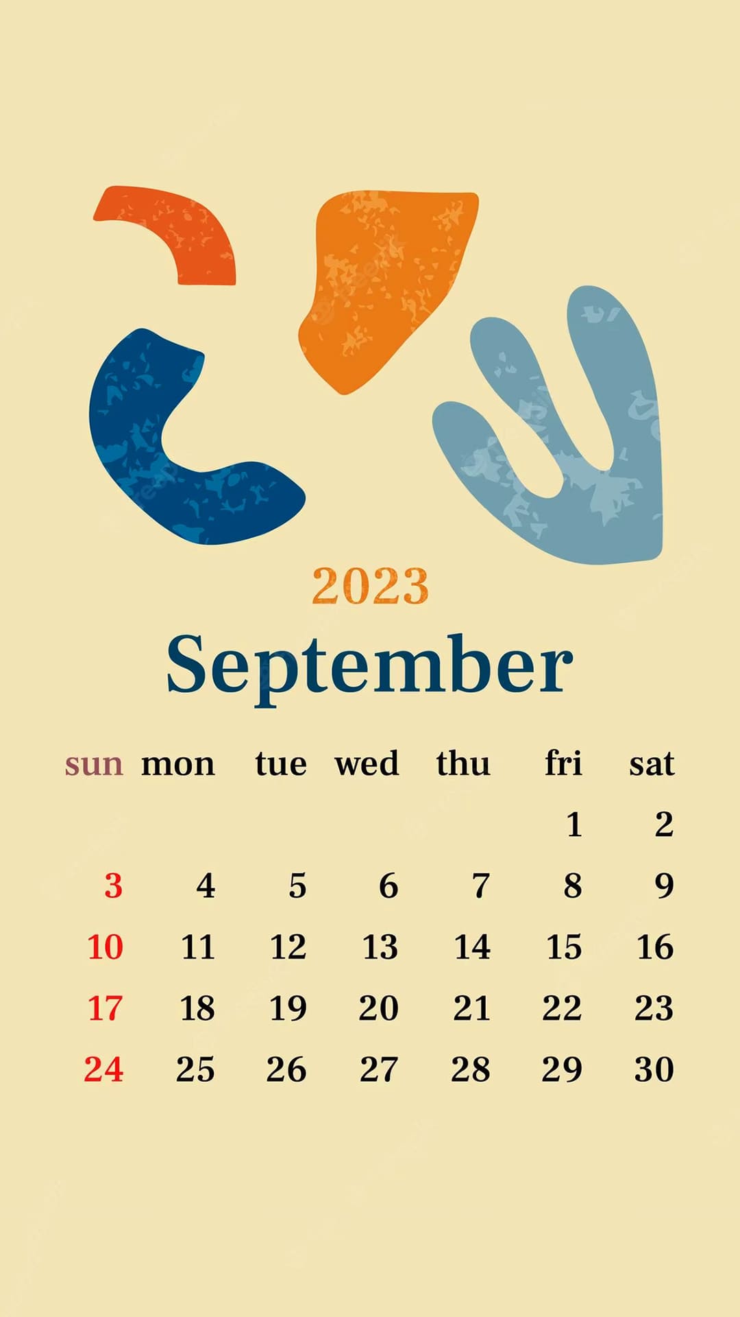 September 2023 Calendar Wallpapers