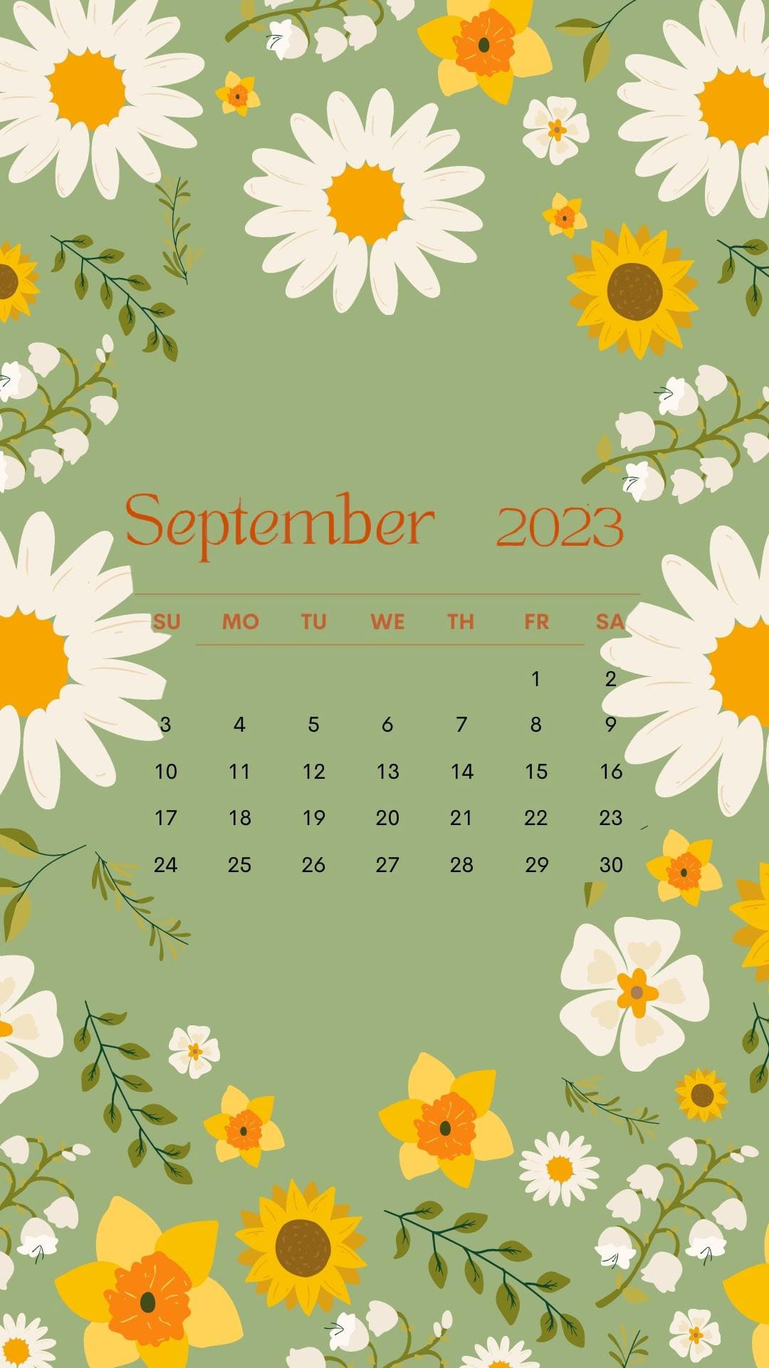 September 2023 Calendar Wallpapers