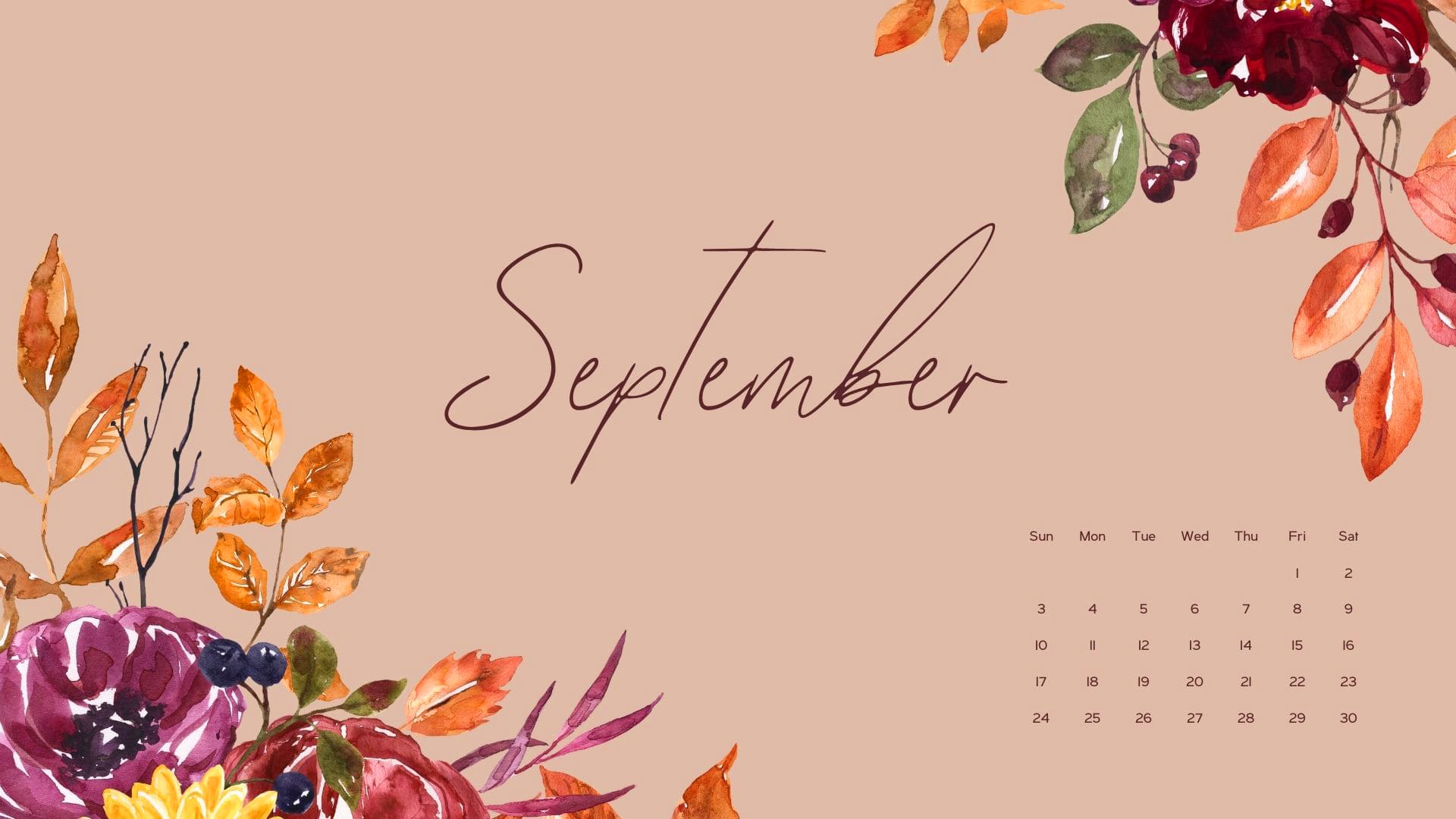 September 2023 Calendar Wallpapers