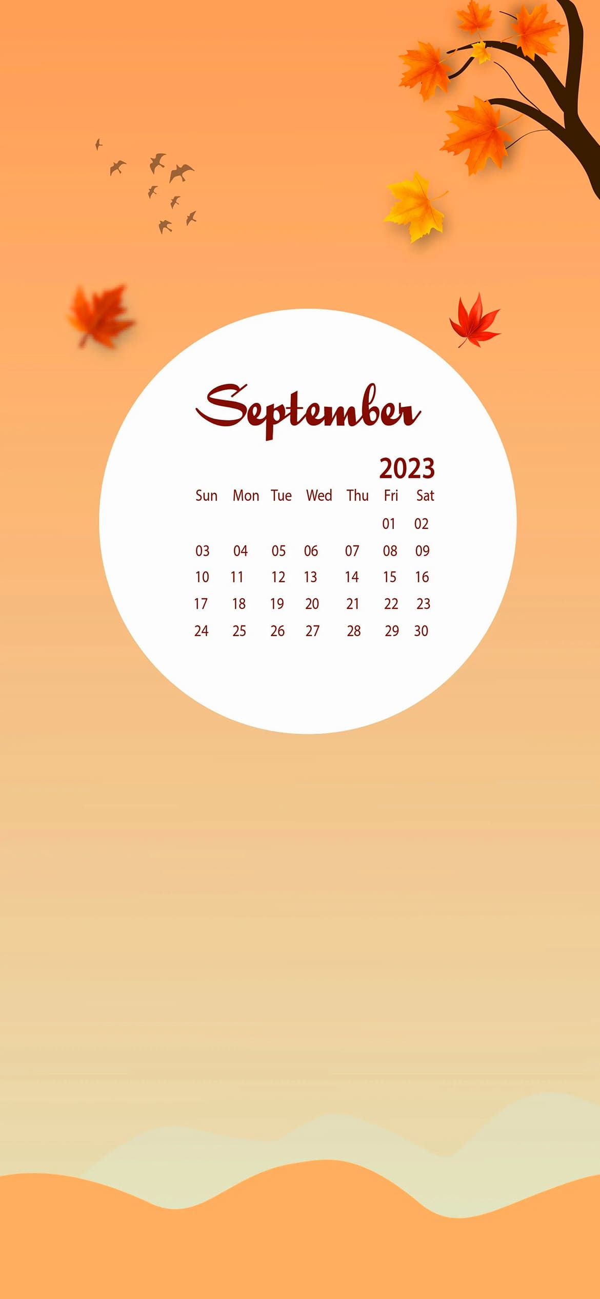 September 2023 Calendar Wallpapers