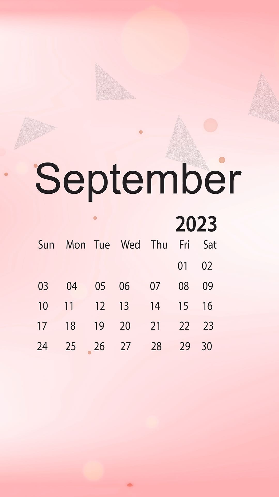 September 2023 Calendar Wallpapers