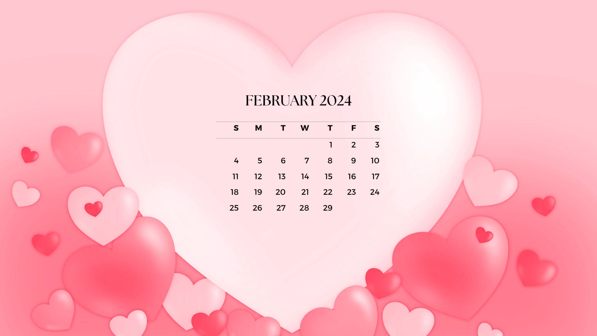 February 2024 Calendar Wallpapers