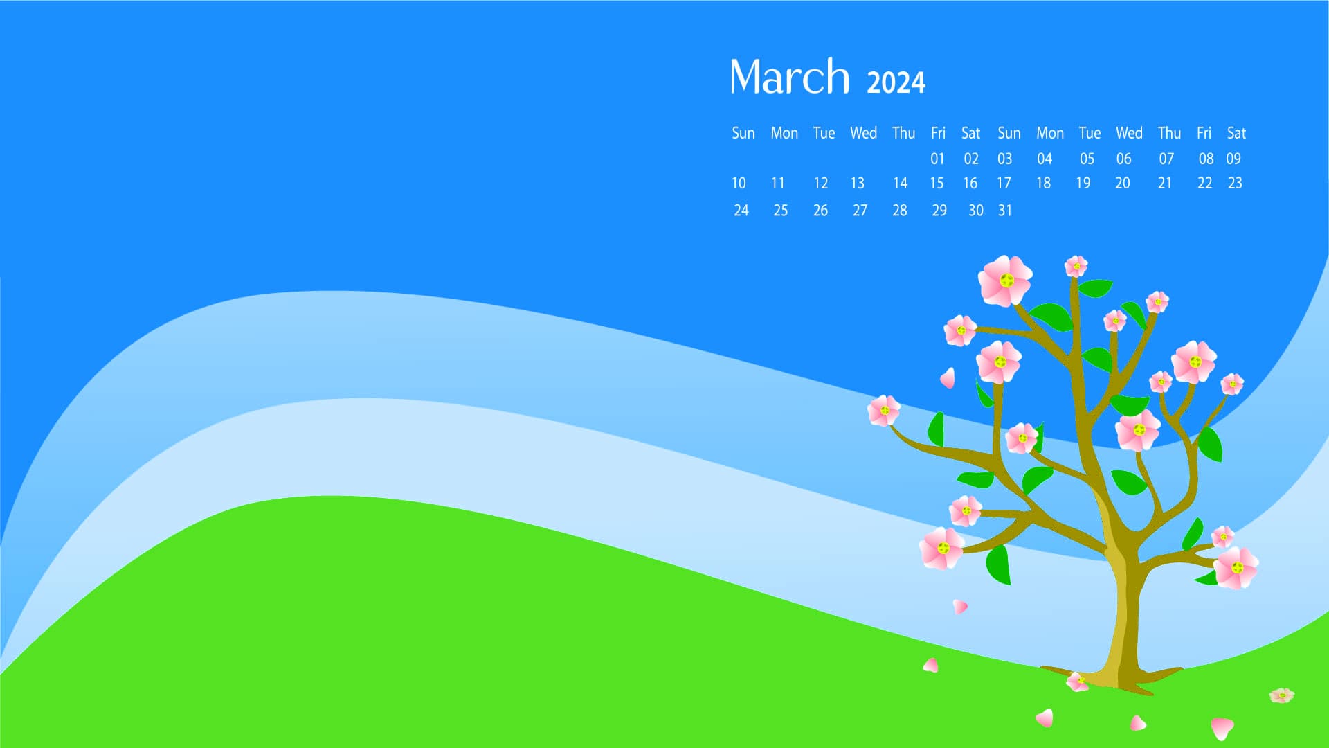 March 2024 Calendar Wallpapers