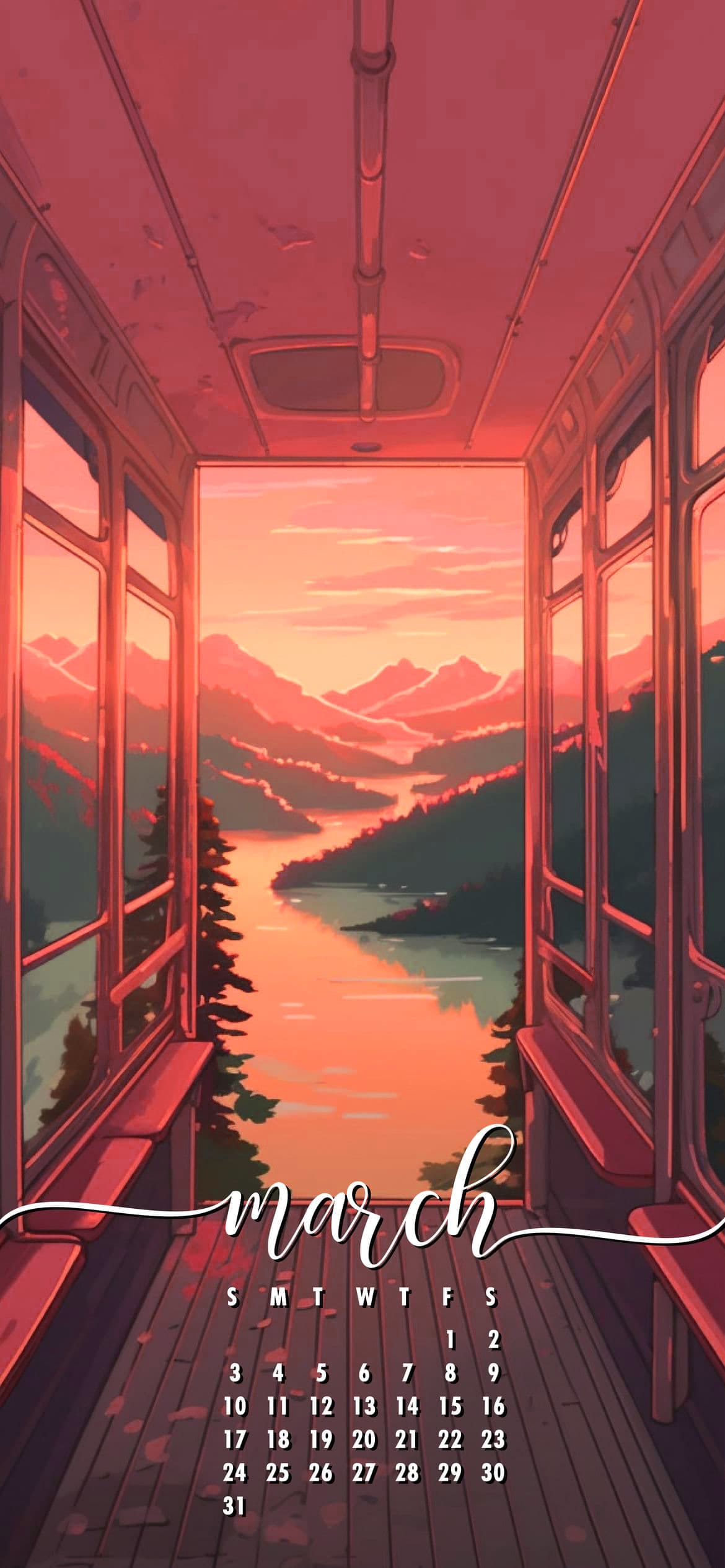 March 2024 Calendar Wallpapers