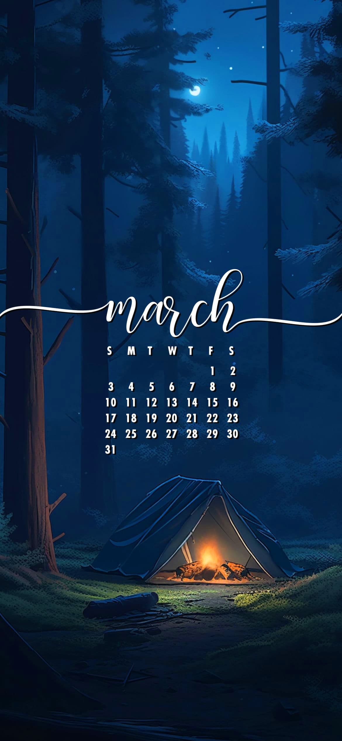 March 2024 Calendar Wallpapers