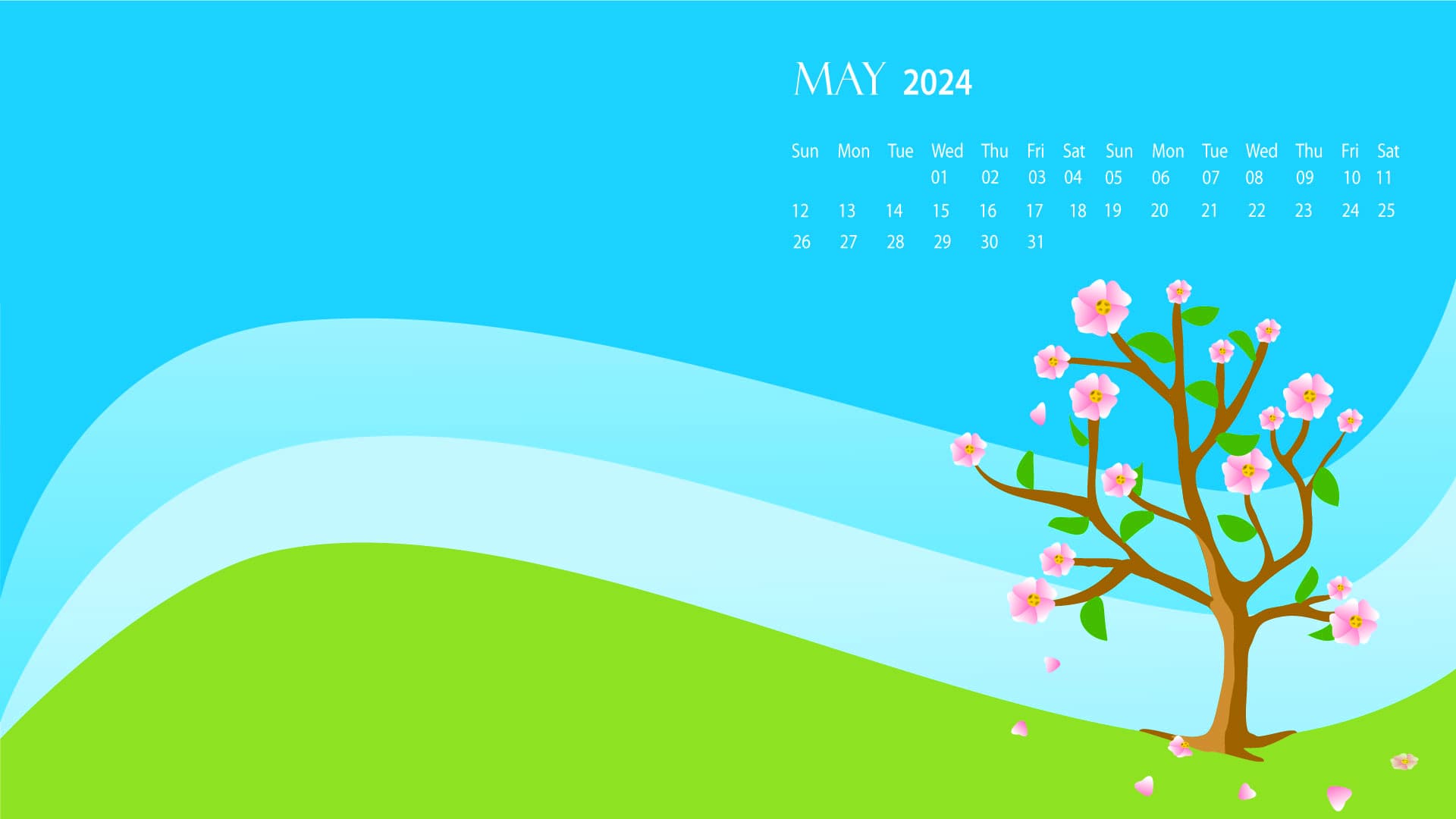 May Calendar 2024 Wallpapers