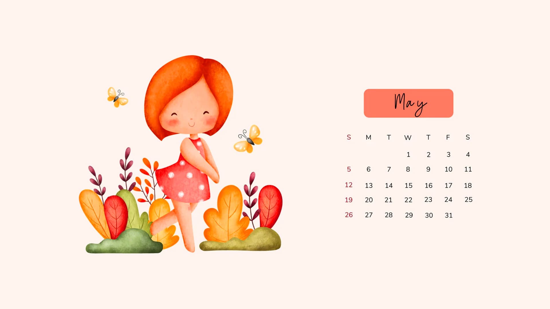 May Calendar 2024 Wallpapers