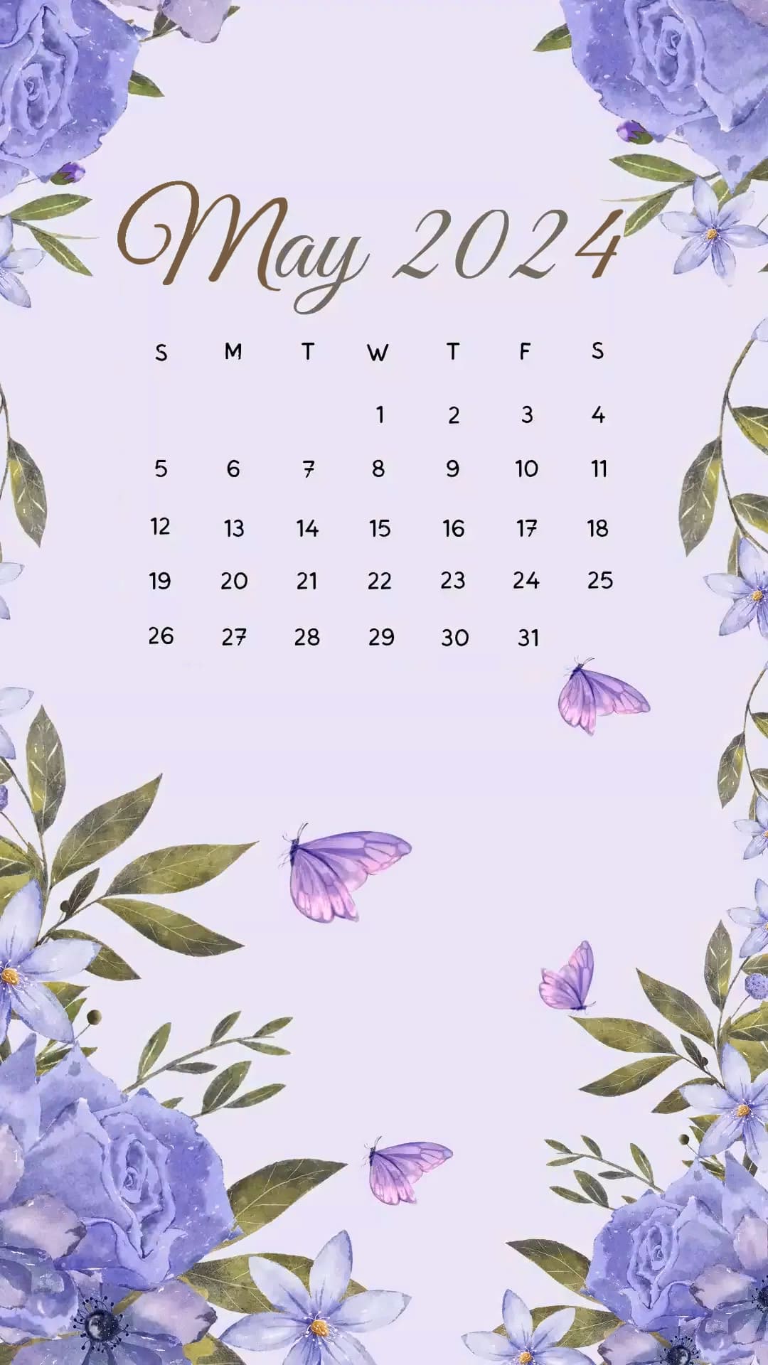 May Calendar 2024 Wallpapers