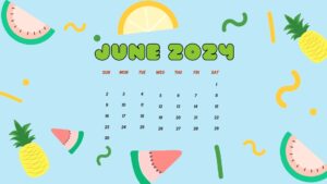 June 2024 Calendar Wallpapers