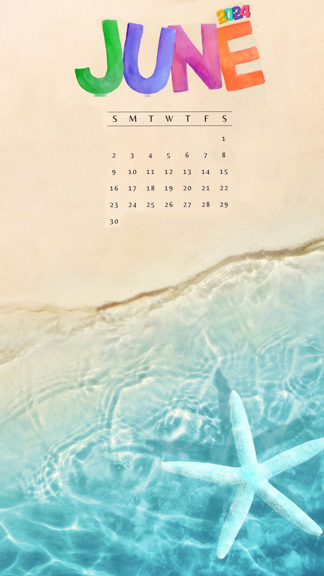 June Calendar 2024 Wallpapers