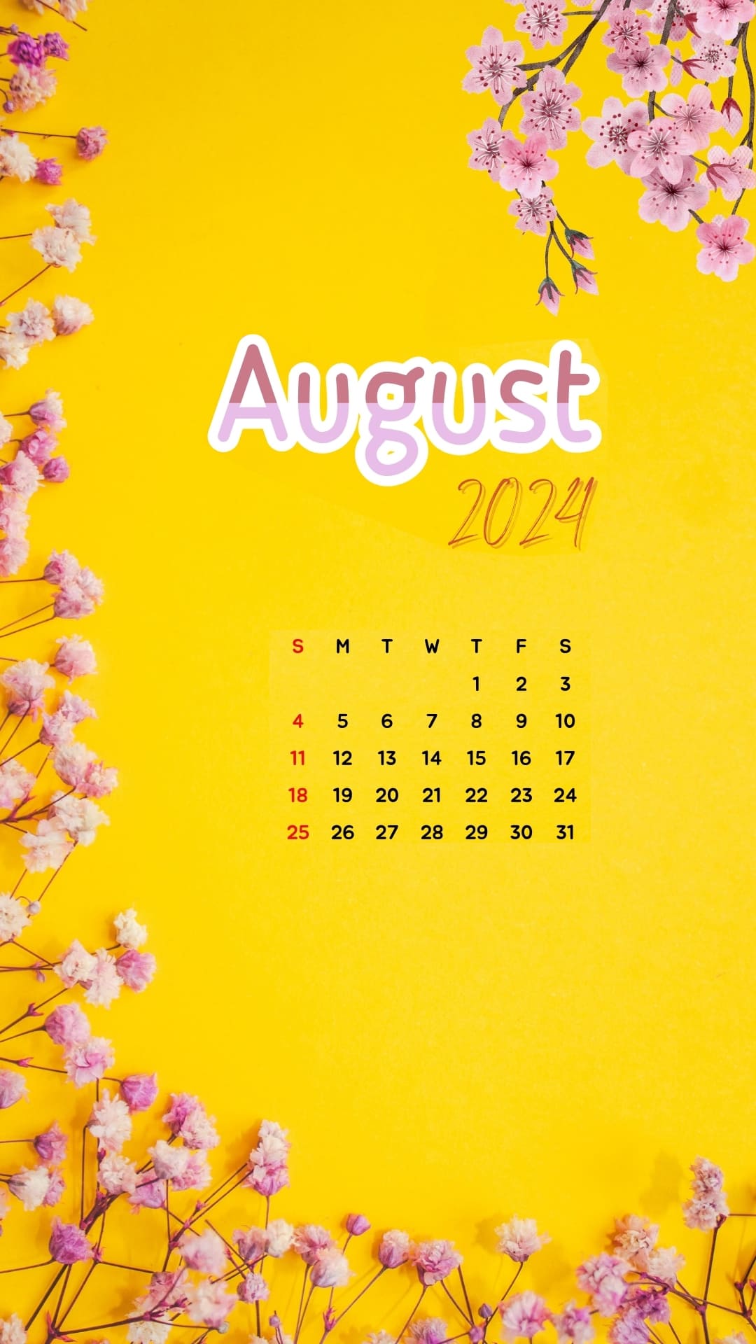 August Calendar 2024 Wallpapers