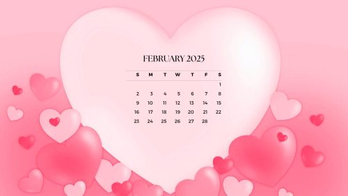 February 2025 Calendar Wallpapers