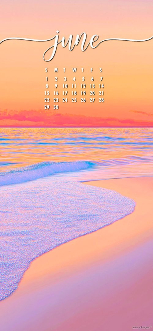 June 2025 Calendar Wallpapers