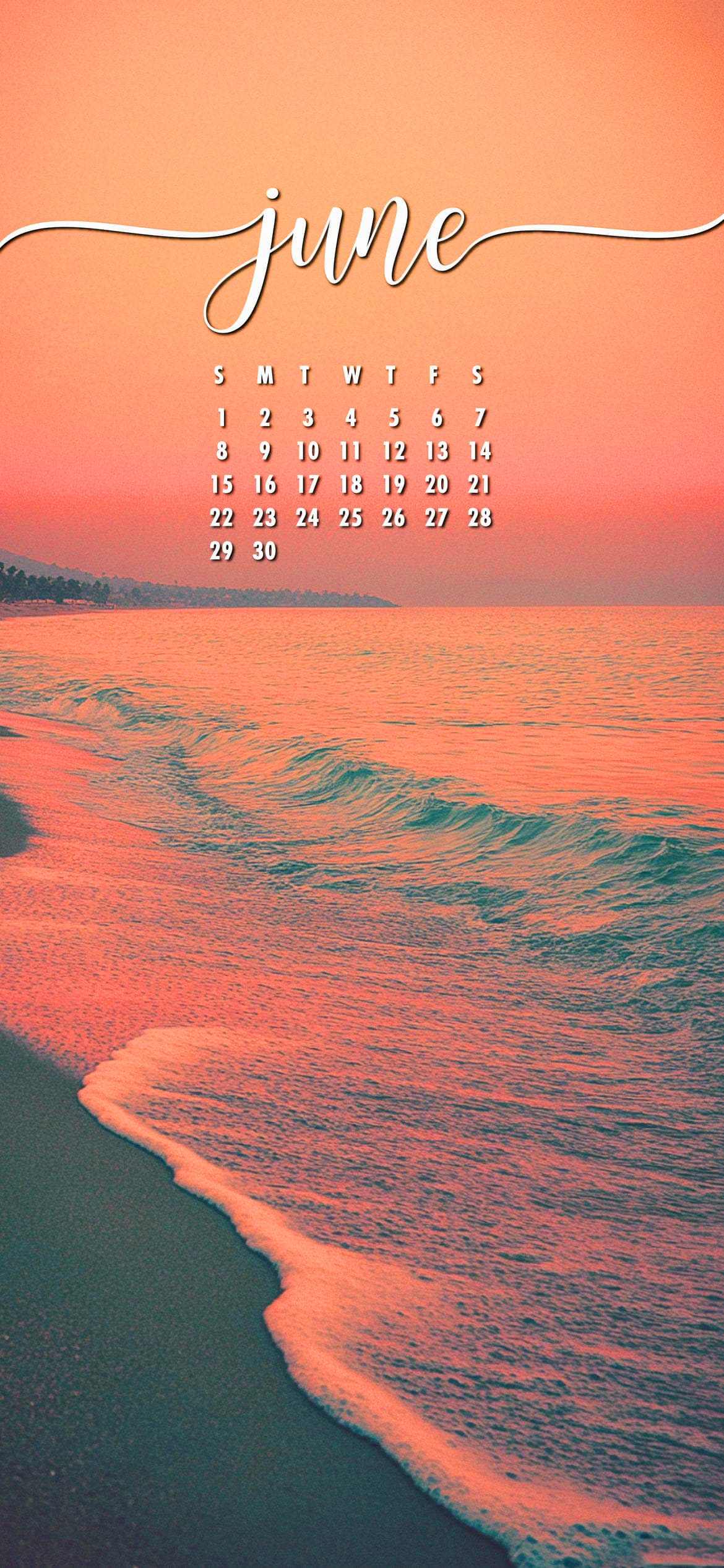 June Calendar 2025 Wallpaper