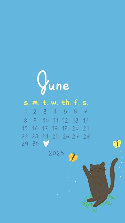 June Calendar 2025 Wallpapers